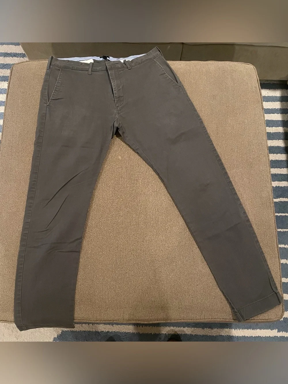 Men's Classic Chino Pants - Dark Gray